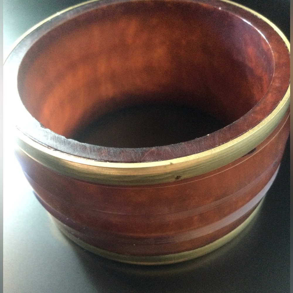 - Antique Root Beer Bakelite Bangle - image 2